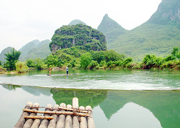 Bamboo Raft on Li River